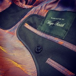 Bryn Keith - Custom lining considerations that meet individual imagination. This client is a UVA alumni, go figure!