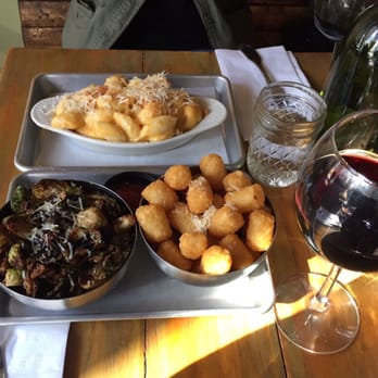 The Wheelhouse - Balsamic Brussel Sprouts, Mac & Cheese, Tater Tots, Malbec Wine. :) - New American Near Me - Brooklyn, New York The Wheelhouse - Balsamic Brussel Sprouts, Mac & Cheese, Tater Tots, Malbec Wine. :) - New American Near Me - Brooklyn, New York