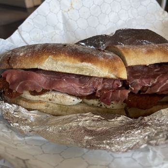 Paneantico Bakery - This is a full on meat sandwich when it's SUPPOSED to be vegan - Bakeries Near Me - Brooklyn, New York Paneantico Bakery - This is a full on meat sandwich when it's SUPPOSED to be vegan - Bakeries Near Me - Brooklyn, New York
