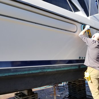 Marine Detail Specialists - Kyle, buffing away! - Auto Detailing Near Me - Anacortes, Washington Marine Detail Specialists - Kyle, buffing away! - Auto Detailing Near Me - Anacortes, Washington