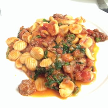 Babbo - Homemade Orecchiette with Sweet Sausage and Rapini - Italian Near Me - New York, New York Babbo - Homemade Orecchiette with Sweet Sausage and Rapini - Italian Near Me - New York, New York