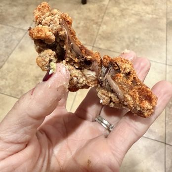XENiA Mediteranean Kitchen - Inside of the fried chicken - Mediterranean Near Me - Costa Mesa, California XENiA Mediteranean Kitchen - Inside of the fried chicken - Mediterranean Near Me - Costa Mesa, California