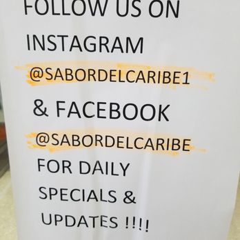 Sabor Del Caribe - follow us on instagram - Spanish Near Me - Kissimmee, Florida Sabor Del Caribe - follow us on instagram - Spanish Near Me - Kissimmee, Florida