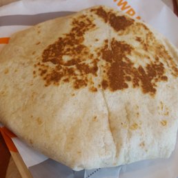Crunchwrap Supreme with shredded chicken. Crunchwrap Supreme with shredded chicken.