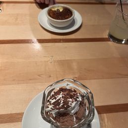 Crème bruele and Bailey's mousse!