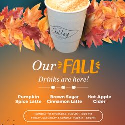The Galley - Lakeside Cafe - Our Fall drinks are here!