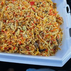 Halal Express Mart - Chicken biryani, big portions, spicy, great