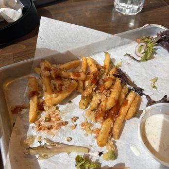 The Point Pub & Grill - Garlic fries with hot sauce - Pubs Near Me - Medford, Oregon The Point Pub & Grill - Garlic fries with hot sauce - Pubs Near Me - Medford, Oregon
