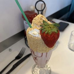 Asbury Lanes Diner - Strawberry Fields Forever Shake