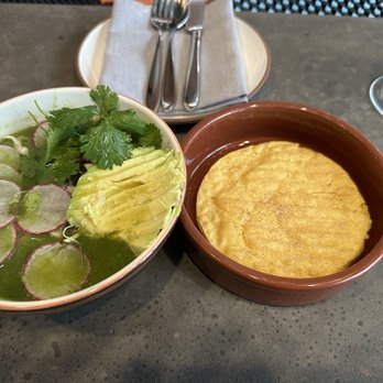 Mita's Restaurant and Bar - Pozole Verde.  With seafood - Spanish Near Me - Cincinnati, Ohio
