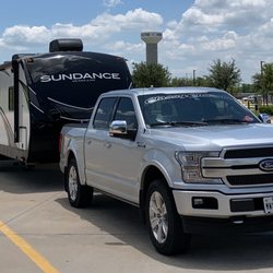 Winstar RV Park - In the check-in lane.