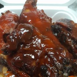 Bbq spare ribs/ w/ fries  Tender and delicious