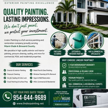 Lindor Painting - Painters Near Me - North Miami, Florida Lindor Painting - Painters Near Me - North Miami, Florida