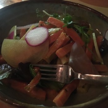 Radius - This was so so (the cooked vegetable salad). Would have served it warm. We got tired of the dressing too. - Lounges Near Me - Hamilton, Ontario