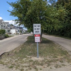 Jean Klock Park - The second home owners put up one way signs for streets that are two way