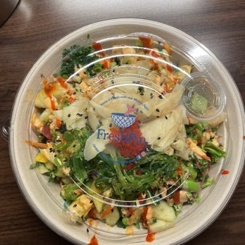 FreshFin - Brookfield - a salad in a plastic container - Poke Near Me - Brookfield, Wisconsin FreshFin - Brookfield - a salad in a plastic container - Poke Near Me - Brookfield, Wisconsin