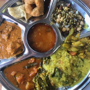 Photo of Sapthagiri Taste Of India - Jersey City, NJ, United States. Selection from the lunch buffet.