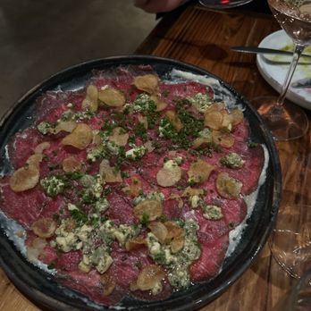 Intero Restaurant - Wagyu beef carpaccio. Not a fan of raw meat. - Italian Near Me - Austin, Texas