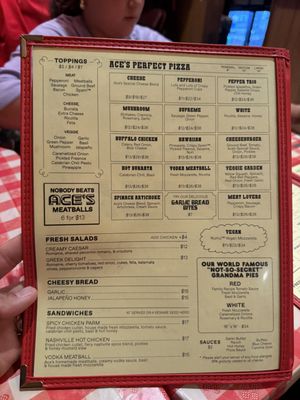 Menu photo 4 Ace's Pizza New York, NY