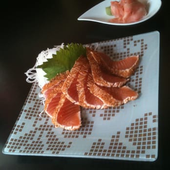 Blufish Japanese Restaurant - Cajun Seared Salmon Sashimi. Only Blufish on Bannatyne, in Winnipeg, does it this perfect!!! - Japanese Near Me - Winnipeg, Manitoba Blufish Japanese Restaurant - Cajun Seared Salmon Sashimi. Only Blufish on Bannatyne, in Winnipeg, does it this perfect!!! - Japanese Near Me - Winnipeg, Manitoba