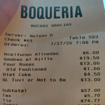 Boqueria Penn Quarter - bill - Spanish Near Me - Washington, DC, District of Columbia Boqueria Penn Quarter - bill - Spanish Near Me - Washington, DC, District of Columbia