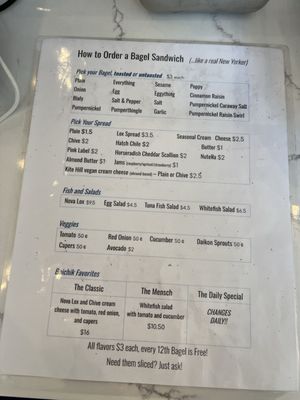 Menu photo 2 Boichik Bagels San Francisco, CA