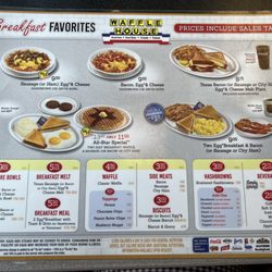 Waffle House - Breakfast Menu