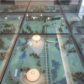 Cantigny - Miniature replica under glass in the floor of the visitor center - Museums Near Me - Wheaton, Illinois