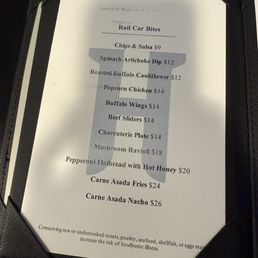 Menu bar bite - pizza & Charcooties was delish