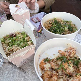 Fortunate Son - Fried Rice, Pork and Chicken Dumplings, Honey Glazed Shrimp. - Chinese Near Me - San Diego, California Fortunate Son - Fried Rice, Pork and Chicken Dumplings, Honey Glazed Shrimp. - Chinese Near Me - San Diego, California