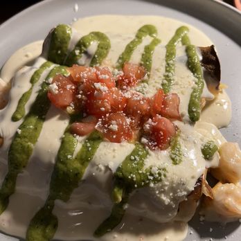 Crossroads Cantina - Cremaqueso  enchiladas - Mexican Near Me - Kansas City, Missouri