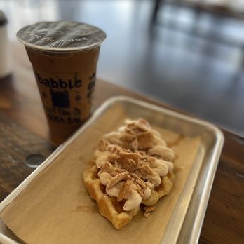 Babble - a plate of food and a cup of coffee - Coffee & Tea Near Me - Oklahoma City, Oklahoma