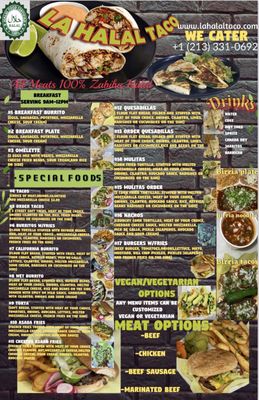 Menu photo 1 La Halal Taco Los Angeles, CA