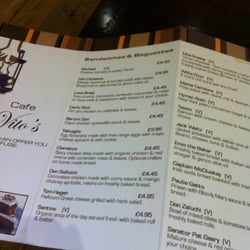Vito's - Cafe Vito's Menu - Sandwiches and snacks named after characters from 'The Godfather' movies.