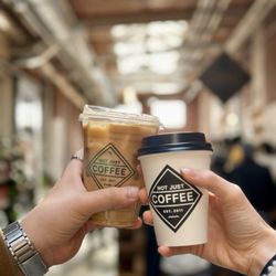 Not Just Coffee - Atherton Mill - Iced Oat Dolly latte, americano with milk