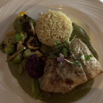 Sazon - Sea bass with a verde mole. - Mexican Near Me - Santa Fe, New Mexico Sazon - Sea bass with a verde mole. - Mexican Near Me - Santa Fe, New Mexico