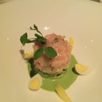 Le Papillon - Hamachi with avocado, quail egg - French Near Me - San Jose, California