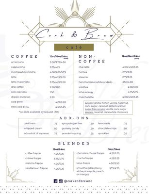 Menu photo 3 Cork & Brew Roseboro, NC Menu photo 3 Cork & Brew Roseboro, NC