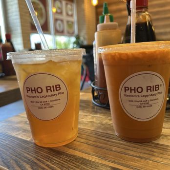Pho Rib - Unsweetened iced tea (the best iced tea ever) and Thai tea ! - Vietnamese Near Me - Glendora, California Pho Rib - Unsweetened iced tea (the best iced tea ever) and Thai tea ! - Vietnamese Near Me - Glendora, California