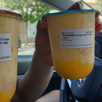 Yomie's Rice X Yogurt - Mango pomelo sago x2 - Ice Cream & Frozen Yogurt Near Me - Millbrae, California Yomie's Rice X Yogurt - Mango pomelo sago x2 - Ice Cream & Frozen Yogurt Near Me - Millbrae, California
