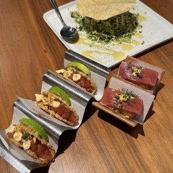 Telefèric Barcelona - Tuna tacos, crab croquetas, and kale salad (March special) - Spanish Near Me - Los Gatos, California