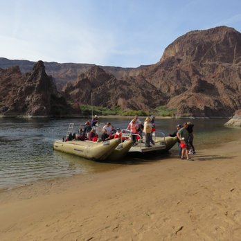 Hoover Dam Rafting Adventures - A stop along a sandy area for lunch. - Boat Charters Near Me - Boulder City, Nevada Hoover Dam Rafting Adventures - A stop along a sandy area for lunch. - Boat Charters Near Me - Boulder City, Nevada