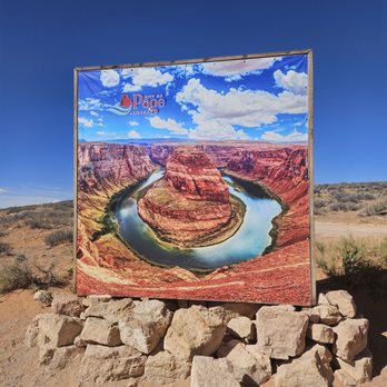 Horseshoe Bend - An oversaturated photo of the bend ...so you can pose with it before the hike there? - Hiking Near Me - Page, Arizona Horseshoe Bend - An oversaturated photo of the bend ...so you can pose with it before the hike there? - Hiking Near Me - Page, Arizona
