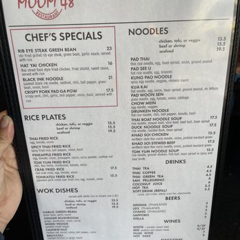 Moom 48 Thai - Menu - Asian Fusion Near Me - Pasadena, California Moom 48 Thai - Menu - Asian Fusion Near Me - Pasadena, California