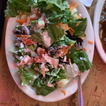 Texas Chili Parlor - Salad as part of my Chili Baked potato meal. - American Near Me - Austin, Texas Texas Chili Parlor - Salad as part of my Chili Baked potato meal. - American Near Me - Austin, Texas