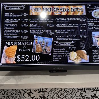 The Empanada Spot - Menu 8/12/26 - Empanadas Near Me - Chula Vista, California The Empanada Spot - Menu 8/12/26 - Empanadas Near Me - Chula Vista, California