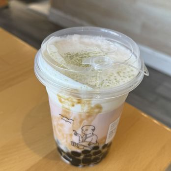 Mi Tea - Cheese-Covered Rose Oolong Milk Tea - Bubble Tea Near Me - Edison, New Jersey