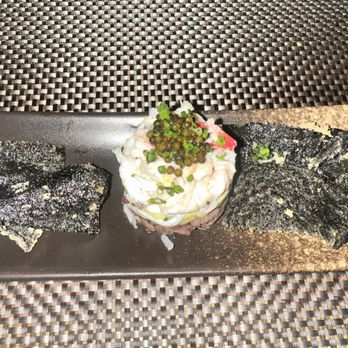 O-Ku - Japanese King Crab on top of Waygu Tartare - Sushi Bars Near Me - Charlotte, North Carolina O-Ku - Japanese King Crab on top of Waygu Tartare - Sushi Bars Near Me - Charlotte, North Carolina