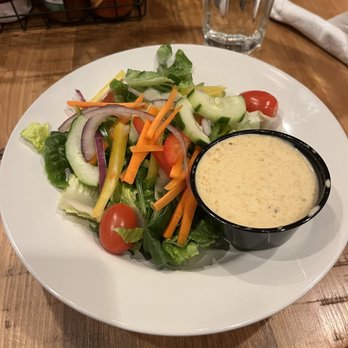 Poe's Tavern - Poe's side salad with mango dressing. Excellent! - Burgers Near Me - Savannah, Georgia
