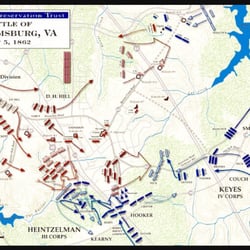 Fort Magruder - Battle if Williamsburg showing the Warwick Confederate defensive line with Fort Magruder at the center